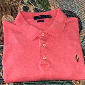 Ralph Lauren Men's salmon color size large  Polo Shirt